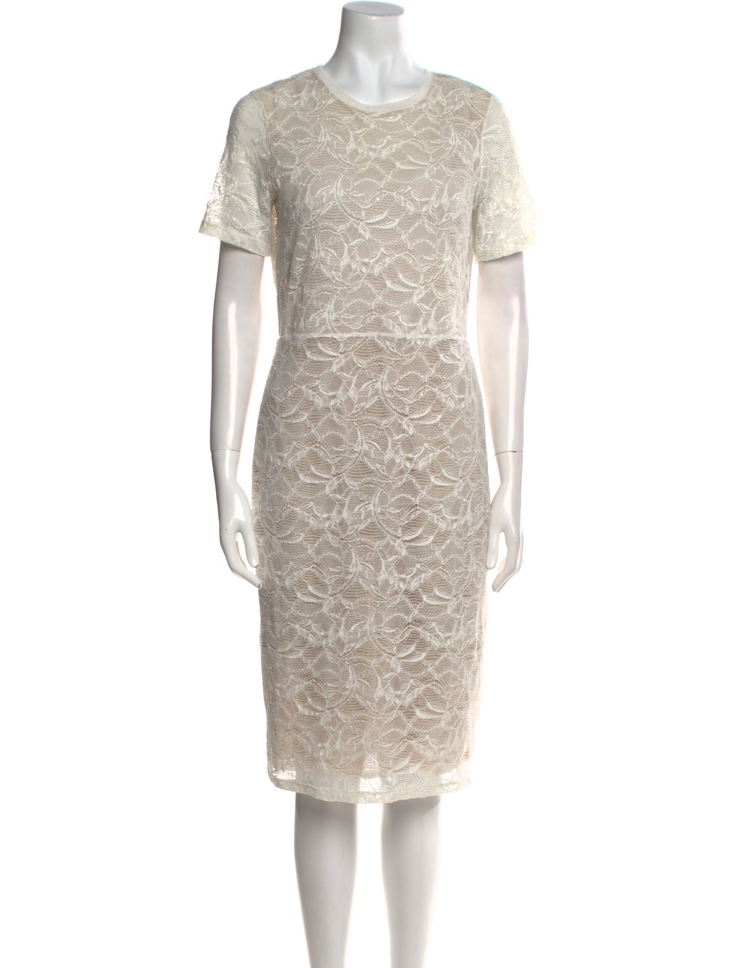 Raquel Allegra Lace Pattern Knee-Length Dress