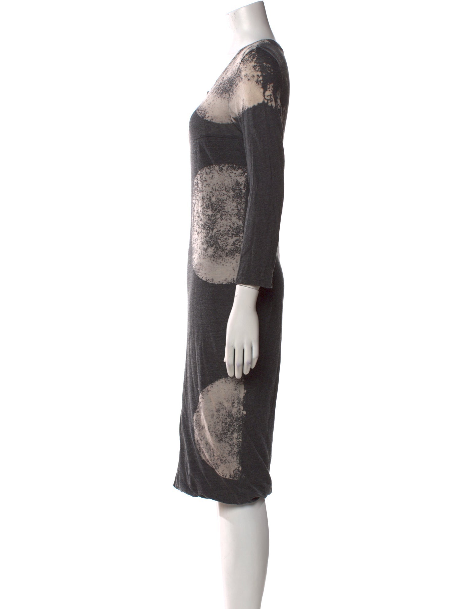 Raquel Allegra Graphic Print Knee-Length Dress