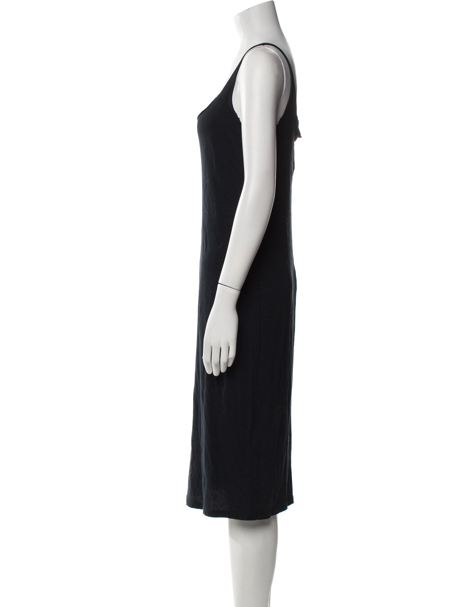 Raquel Allegra Scoop Neck Midi Length Dress