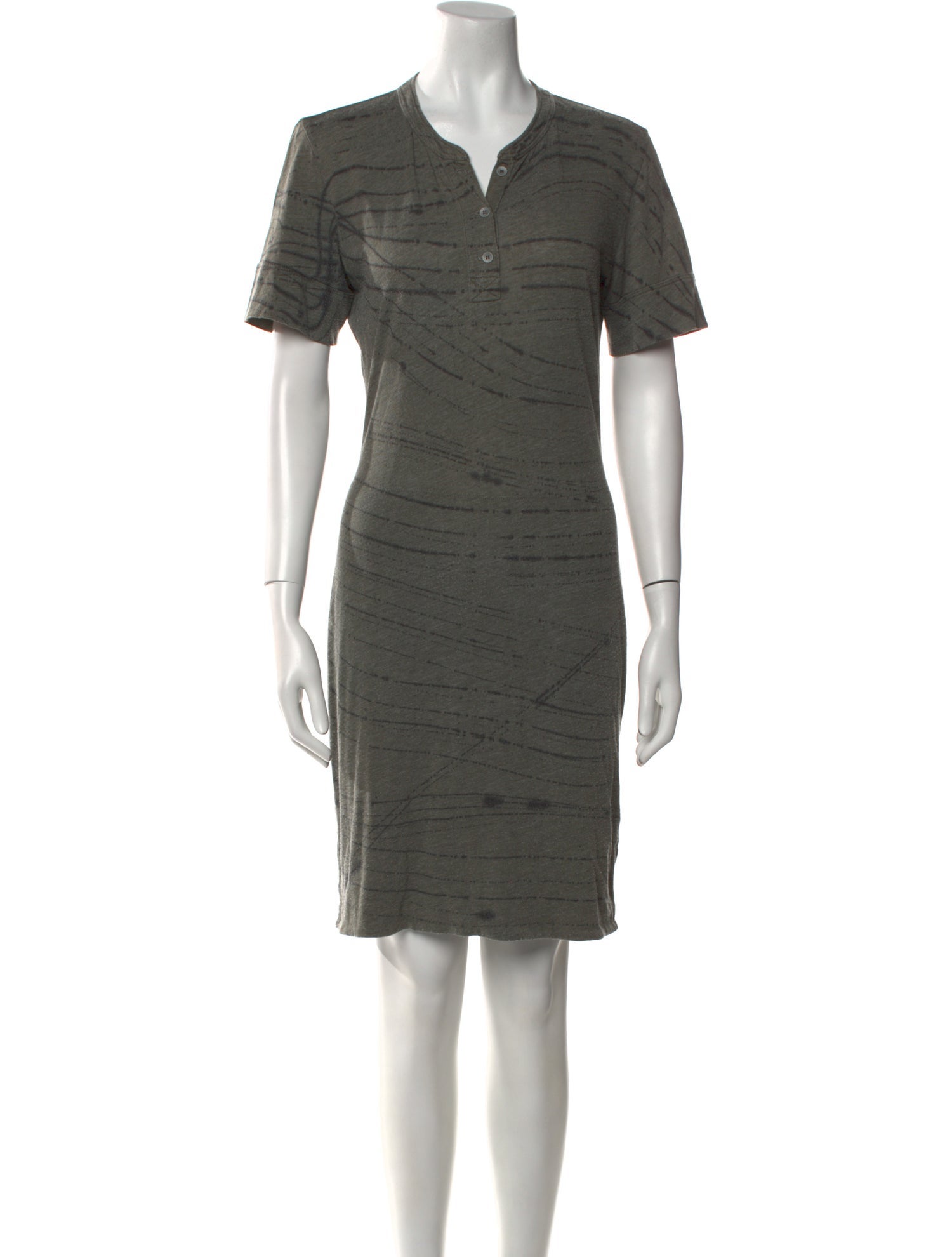 Raquel Allegra V-Neck Mini Dress