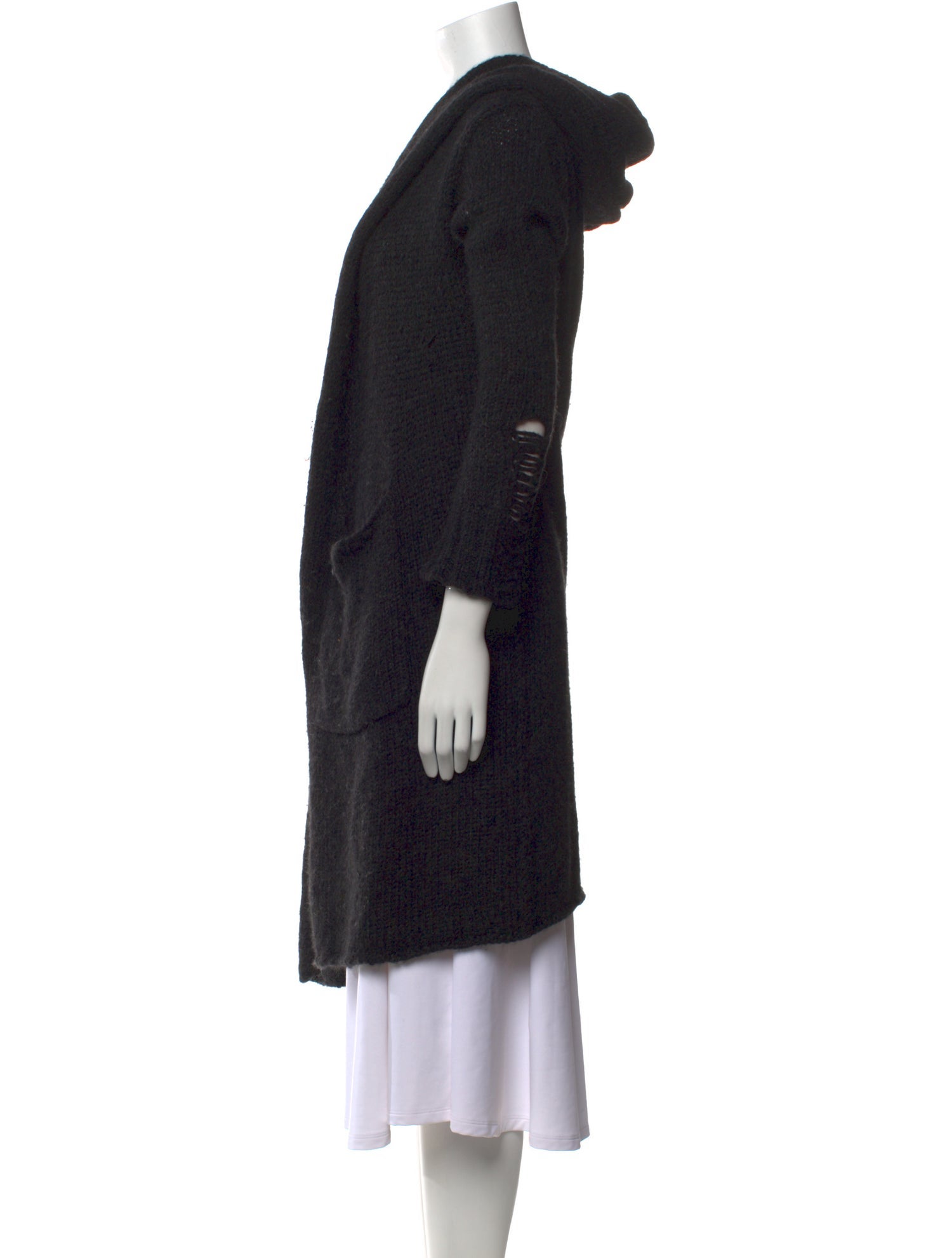 Raquel Allegra Baby Alpaca Open Front Sweater