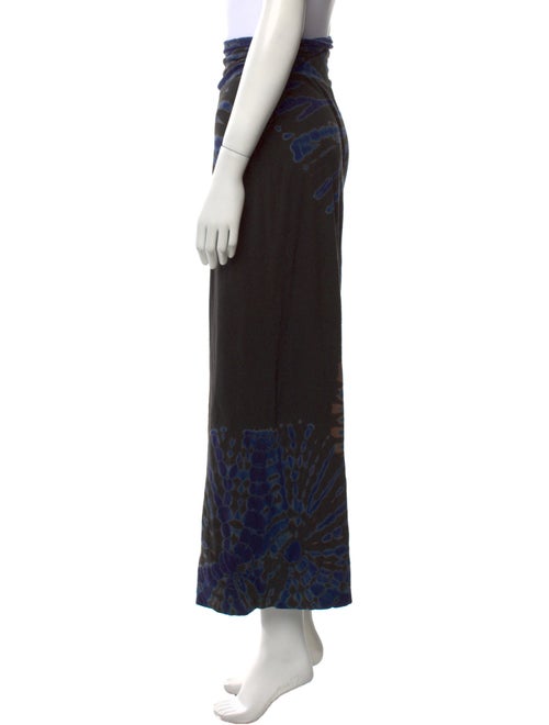 Raquel Allegra Tie-Dye Print Midi Length Skirt