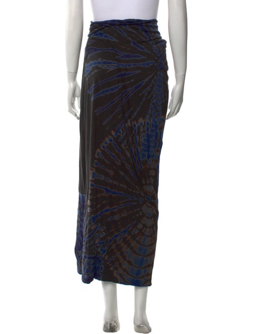 Raquel Allegra Tie-Dye Print Midi Length Skirt