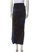 Raquel Allegra Tie-Dye Print Midi Length Skirt