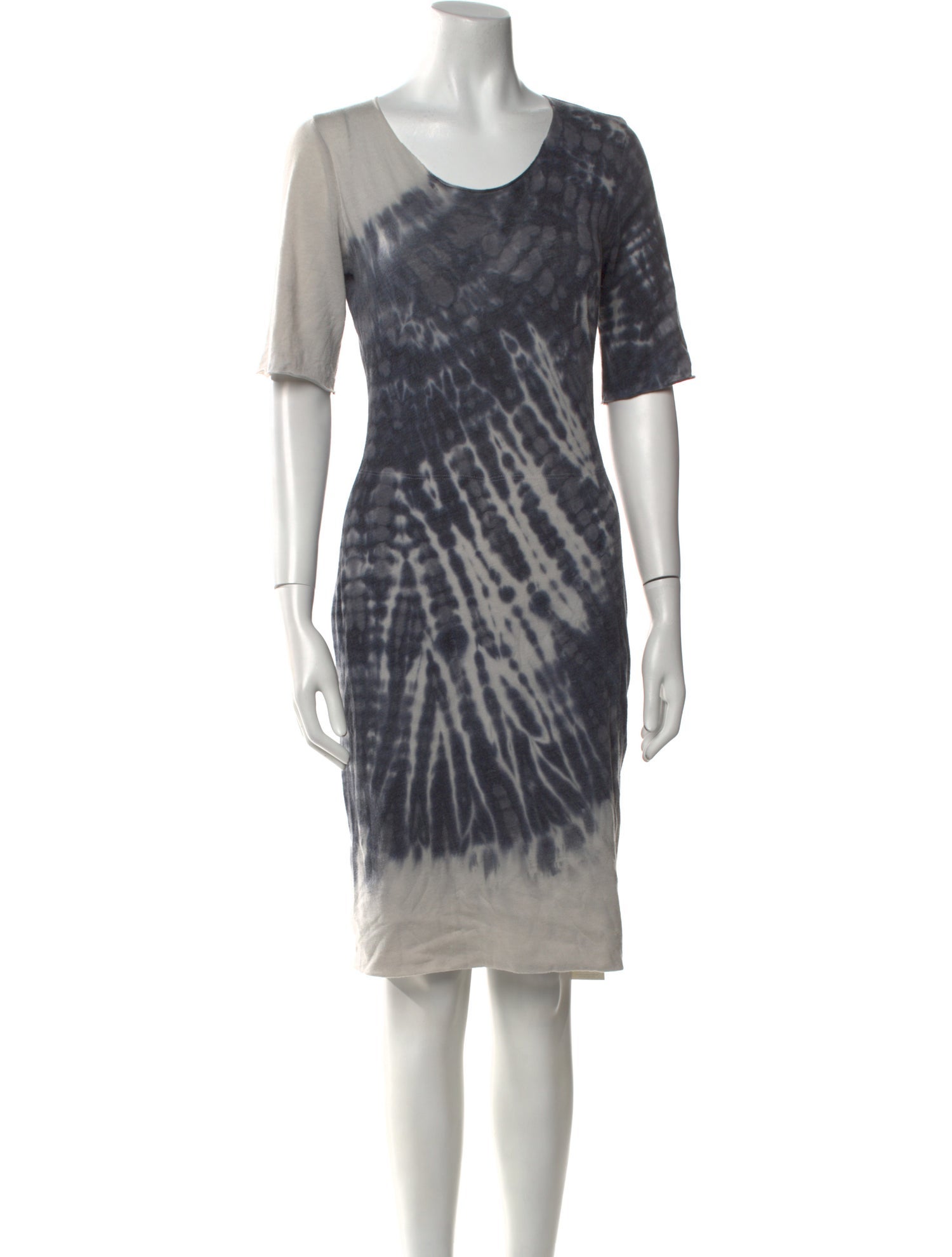 Raquel Allegra Tie-Dye Print Knee-Length Dress