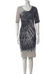 Raquel Allegra Tie-Dye Print Knee-Length Dress