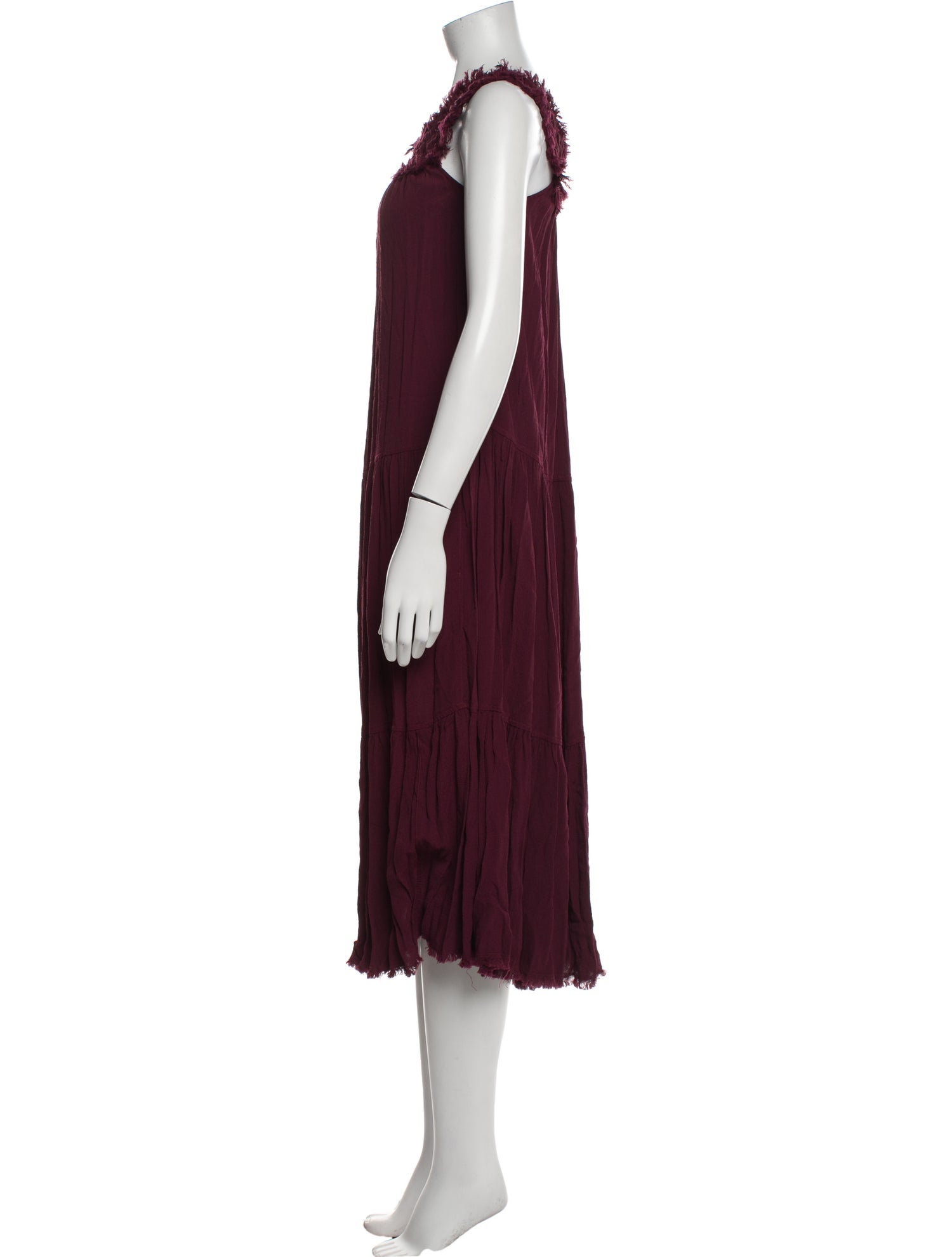 Raquel Allegra Silk Midi Length Dress