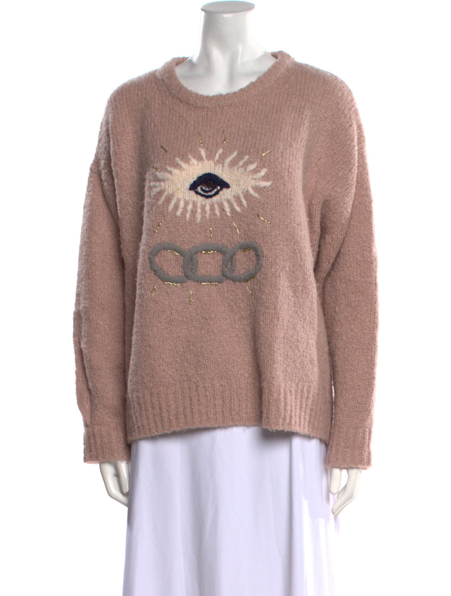 Raquel Allegra Alpaca Graphic Print Sweater