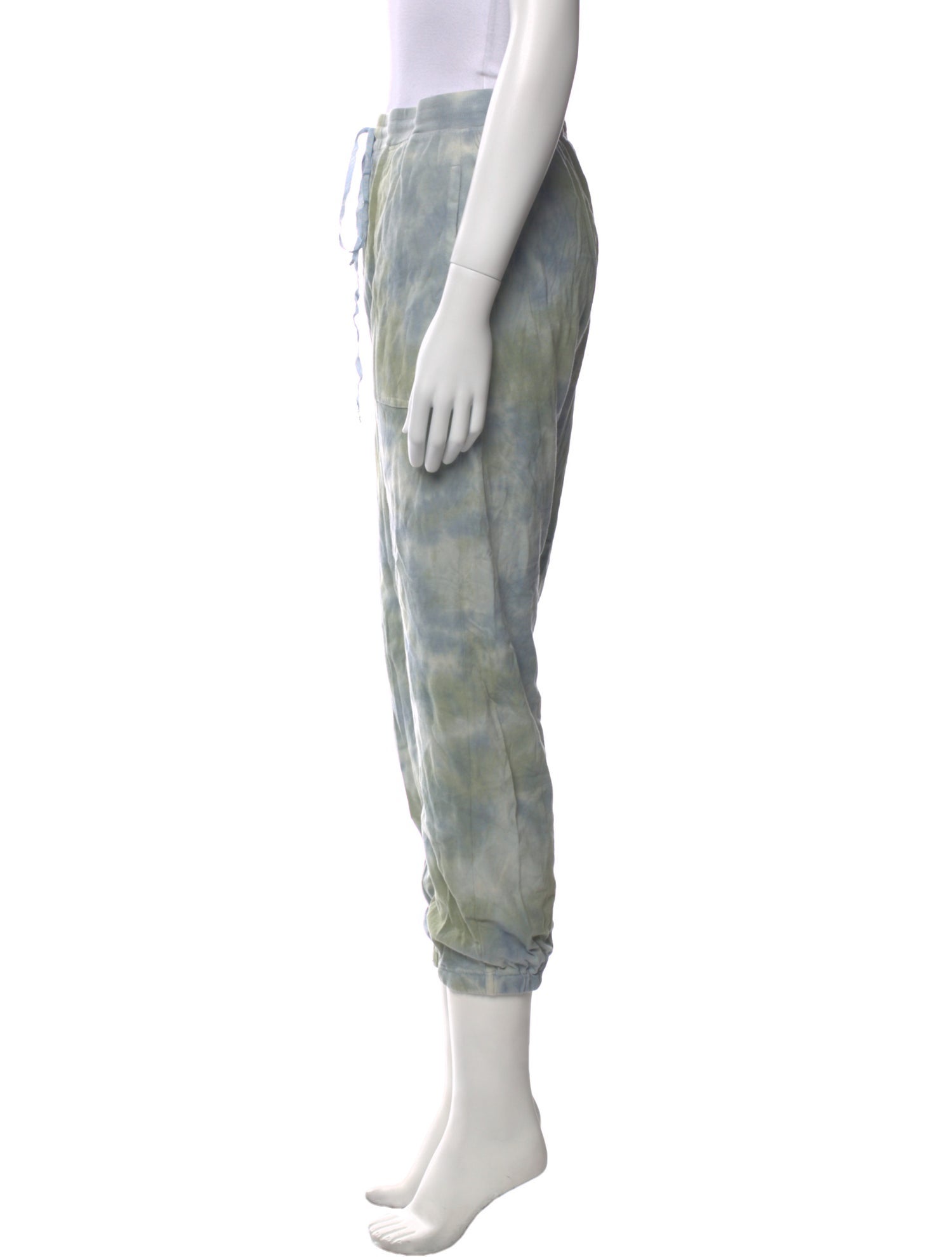 Raquel Allegra Tie-Dye Print Skinny Leg Pants