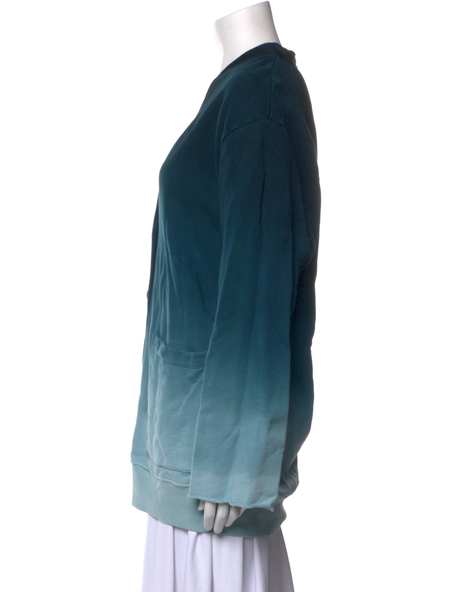 Raquel Allegra Tie-Dye Print V-Neck Sweater