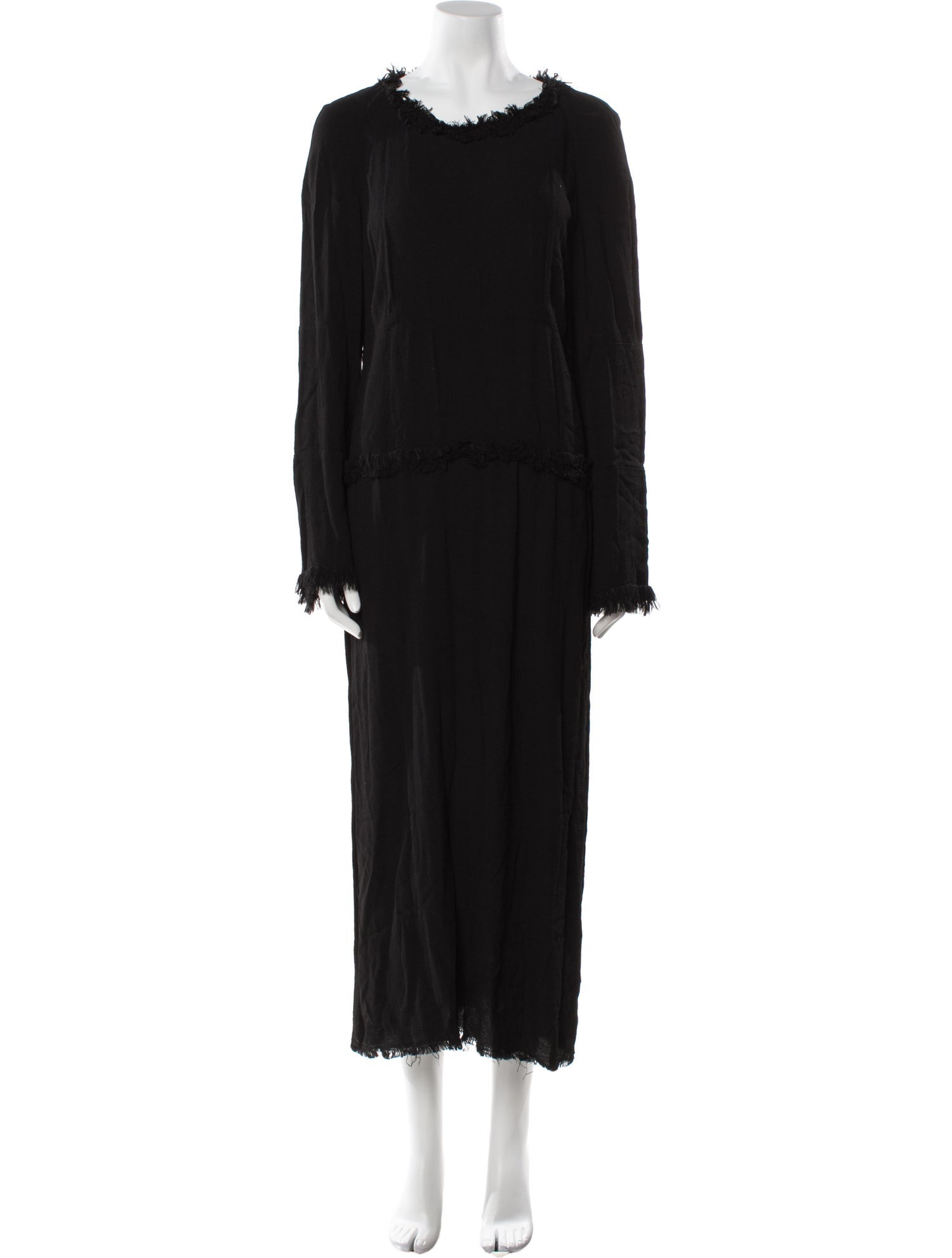 Raquel Allegra Scoop Neck Long Dress