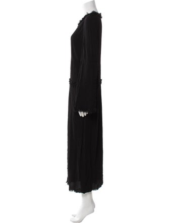 Raquel Allegra Scoop Neck Long Dress