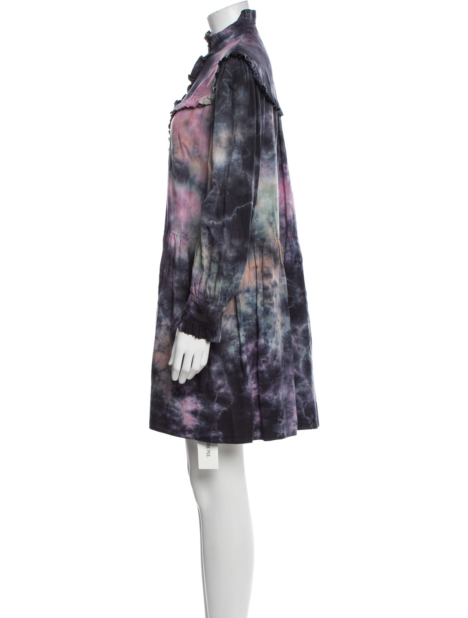 Raquel Allegra Tie-Dye Print Mini Dress