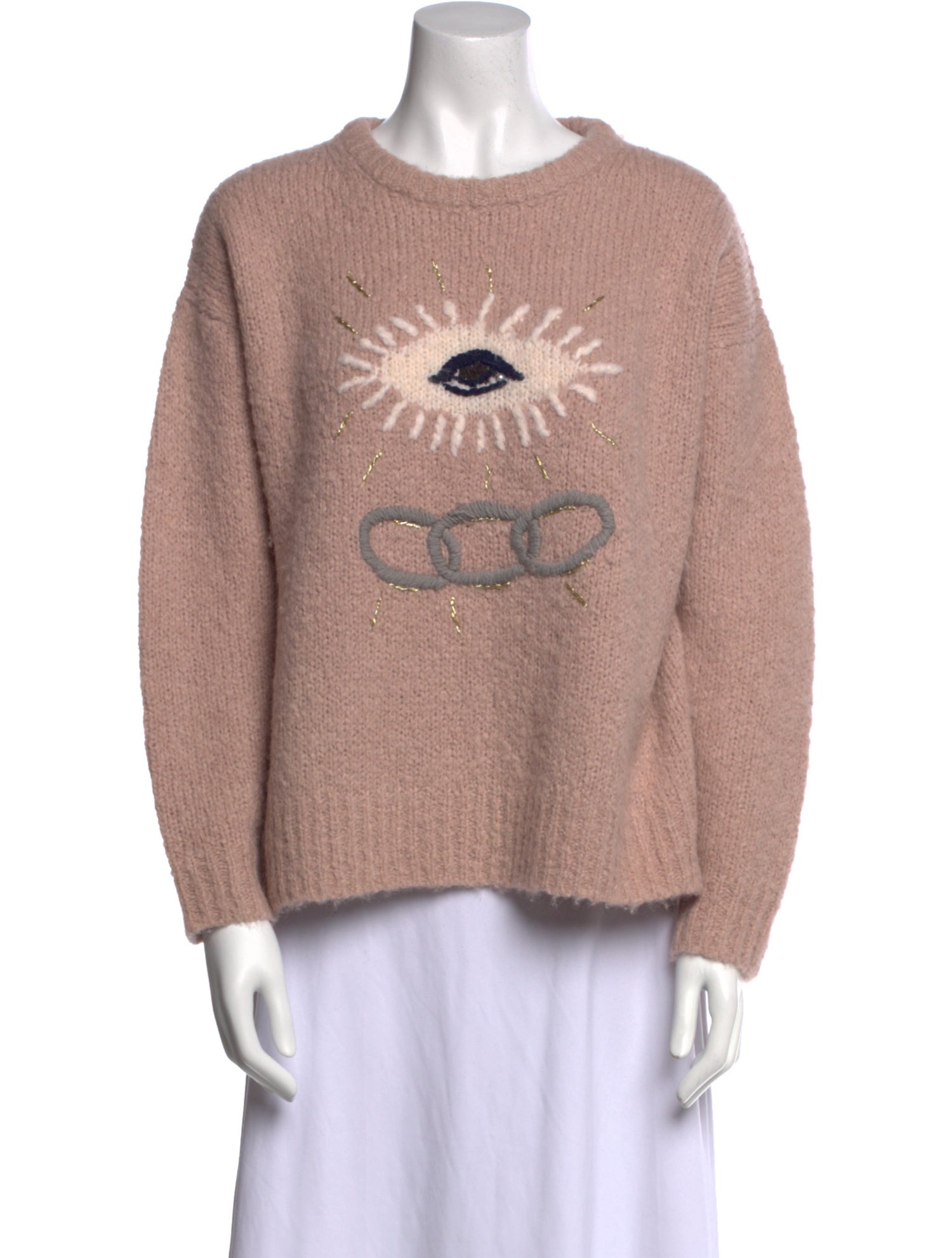 Raquel Allegra Alpaca Graphic Print Sweater