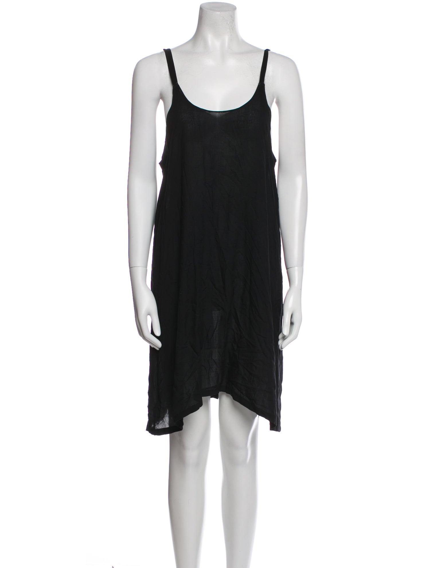 Raquel Allegra Scoop Neck Mini Dress