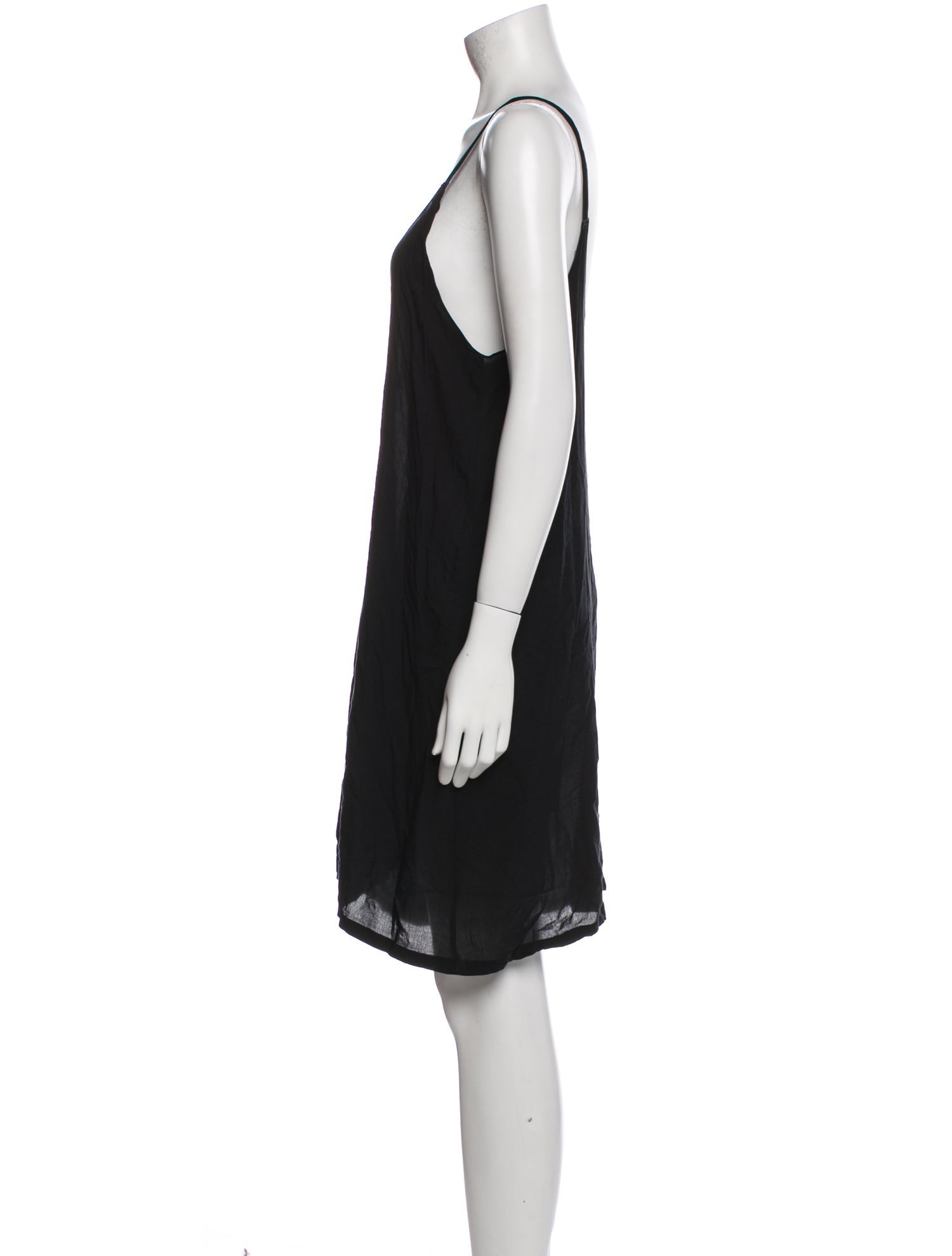 Raquel Allegra Scoop Neck Mini Dress