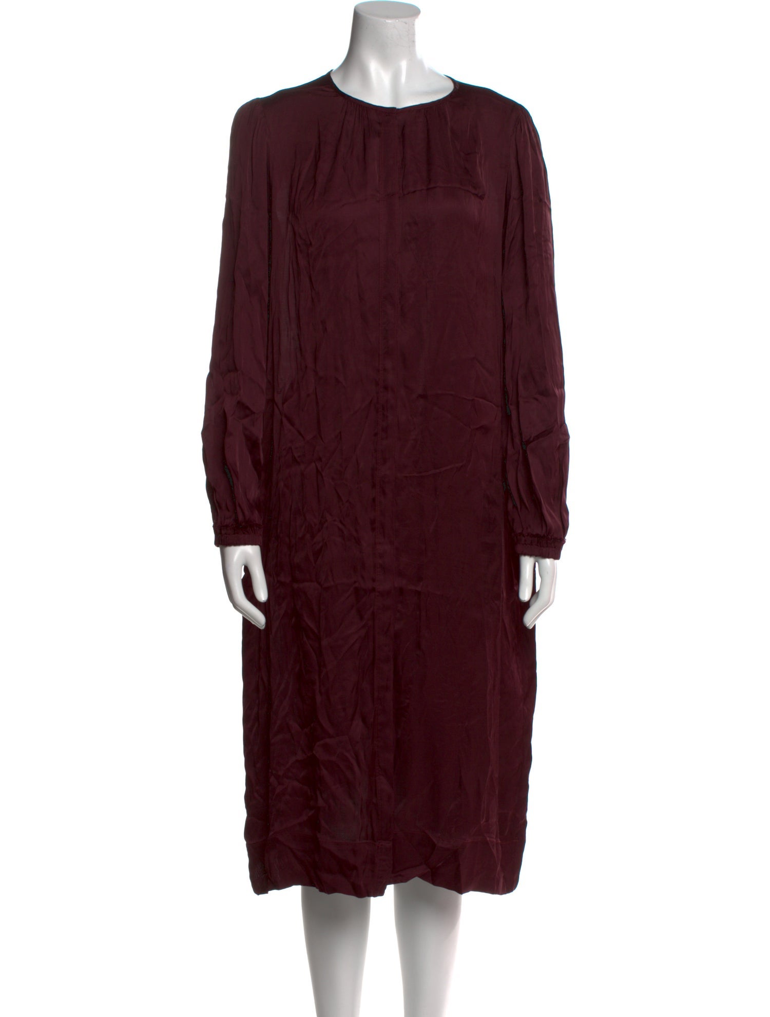 Raquel Allegra Scoop Neck Midi Length Dress