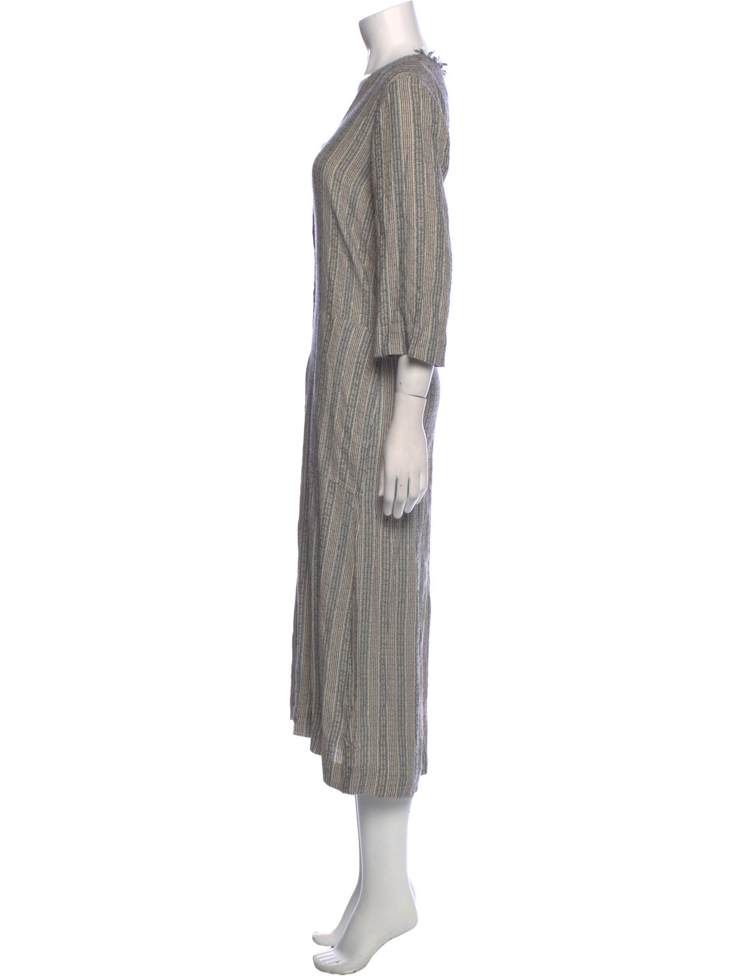 Raquel Allegra V-Neck Midi Length Dress