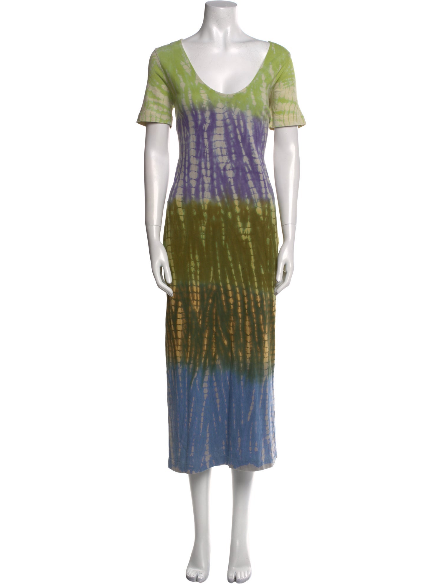 Raquel Allegra Tie-Dye Print Long Dress