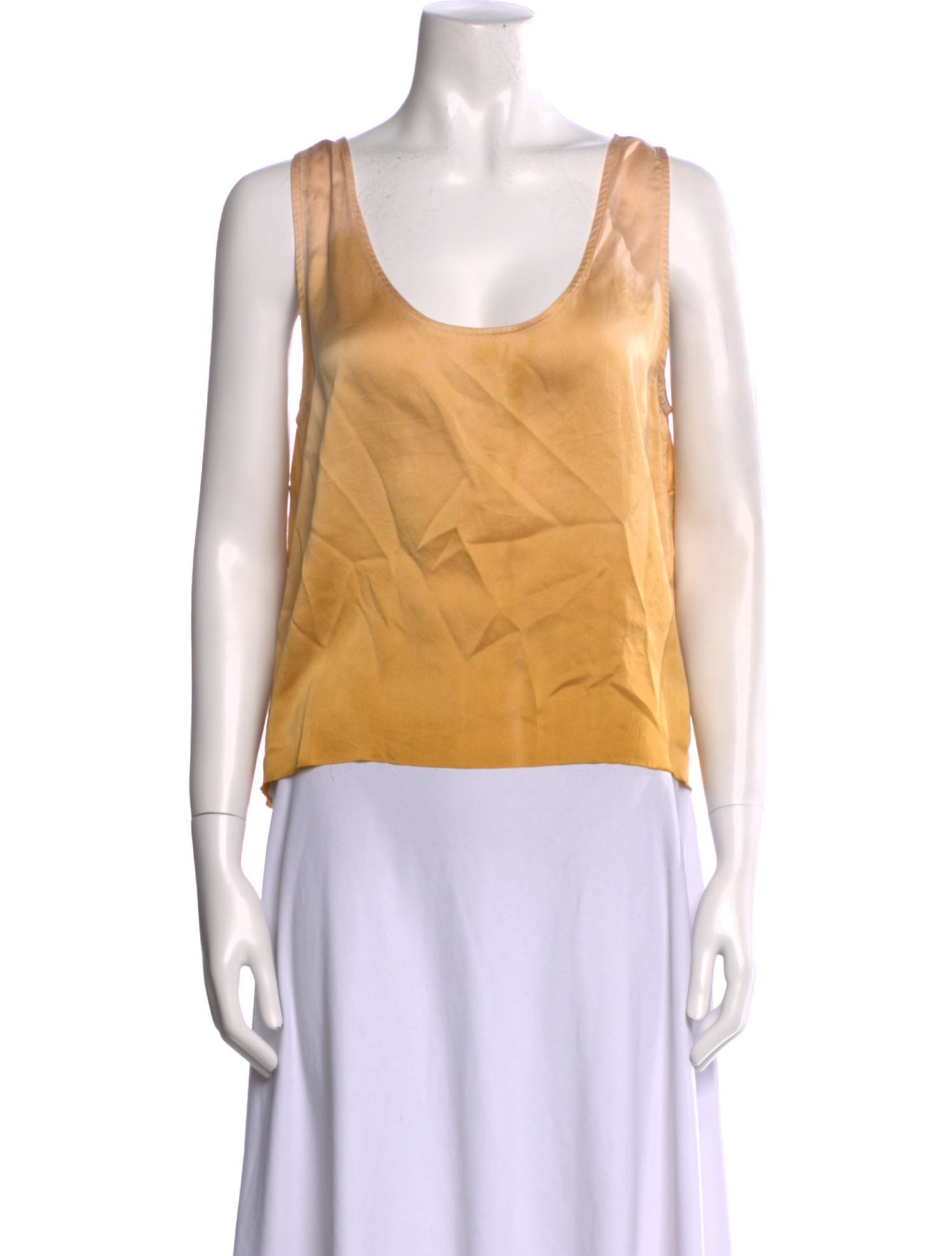 Raquel Allegra Silk Scoop Neck Top