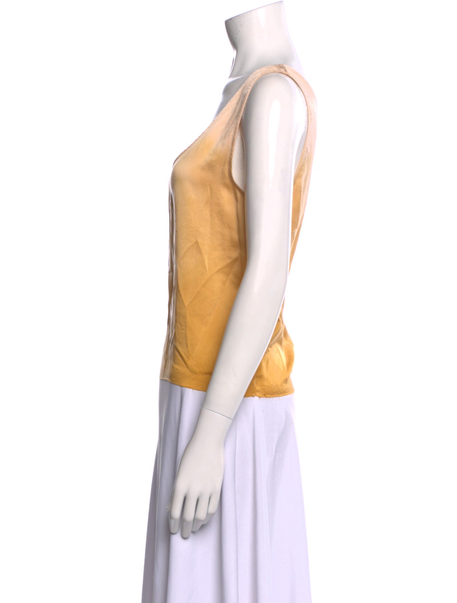 Raquel Allegra Silk Scoop Neck Top