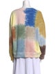 Raquel Allegra Tie-Dye Print Crew Neck Sweatshirt