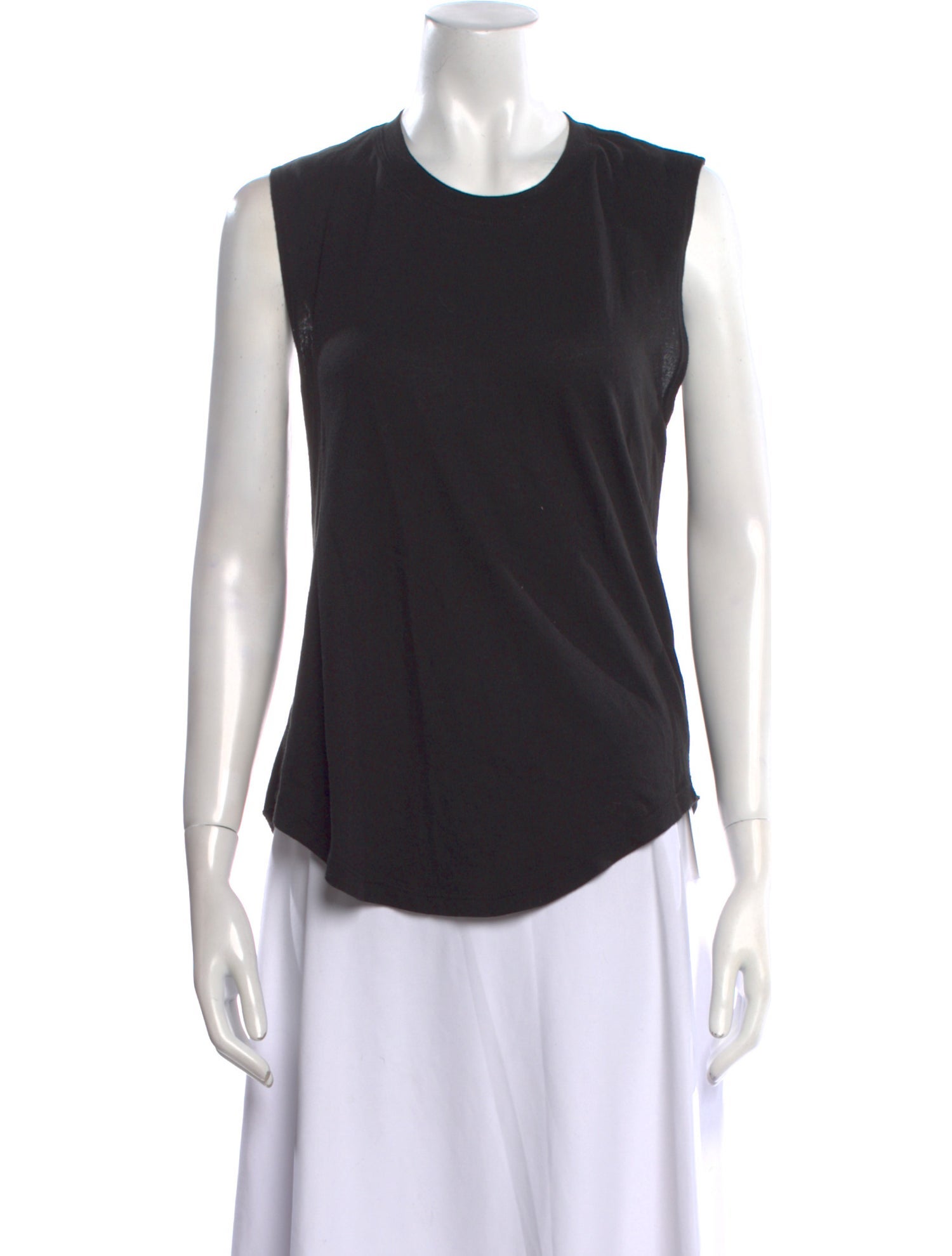 Raquel Allegra Crew Neck Sleeveless Top