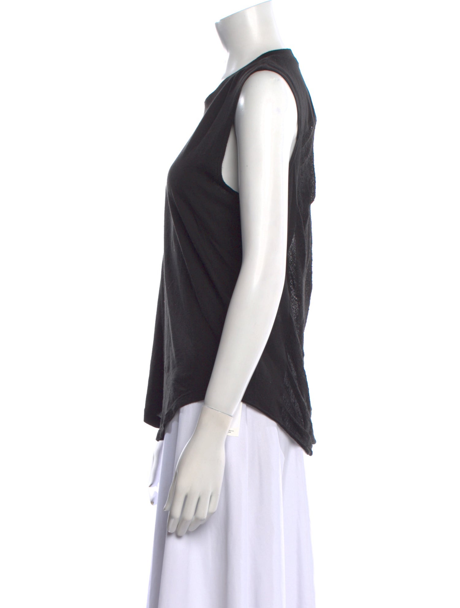 Raquel Allegra Crew Neck Sleeveless Top