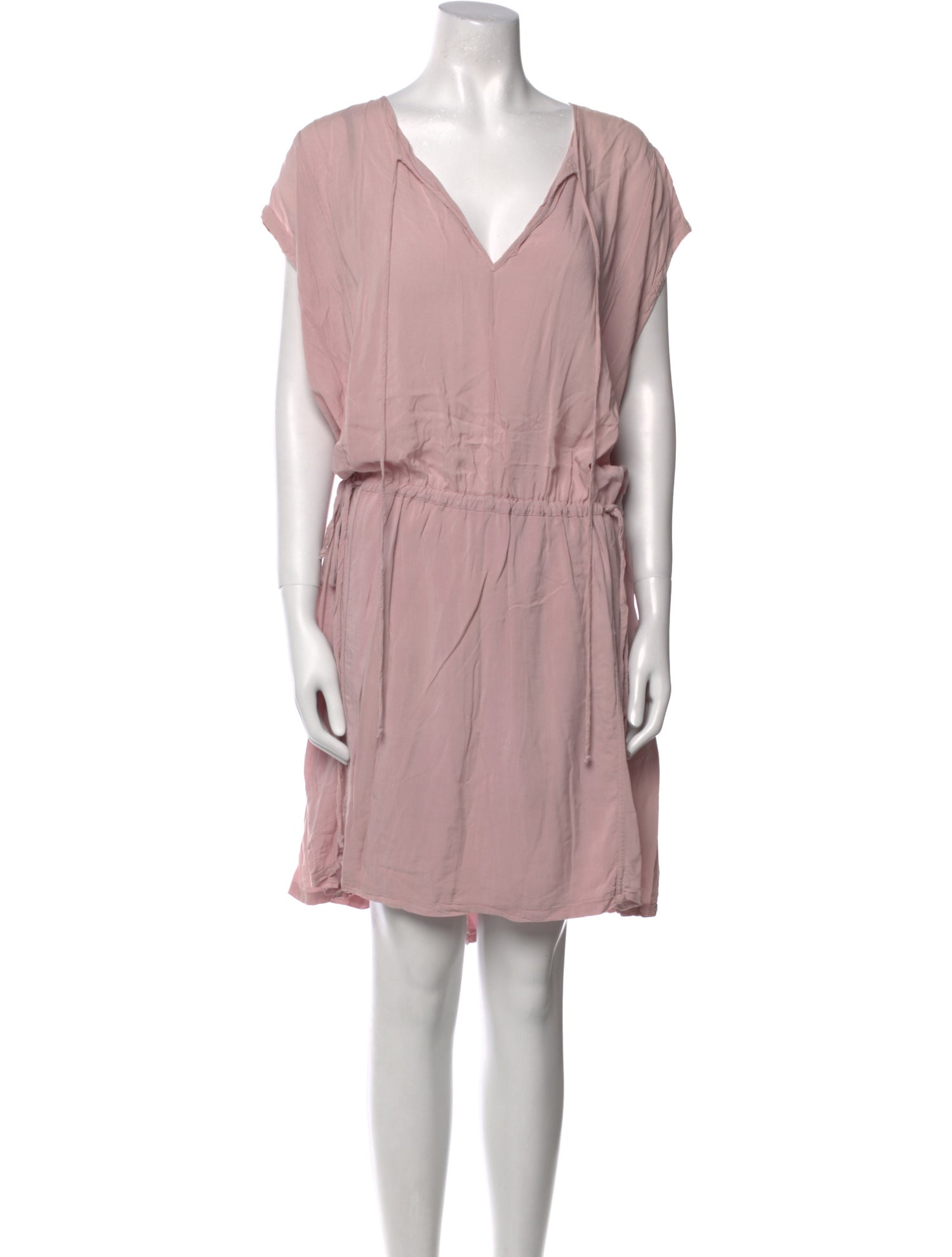 Raquel Allegra V-Neck Knee-Length Dress