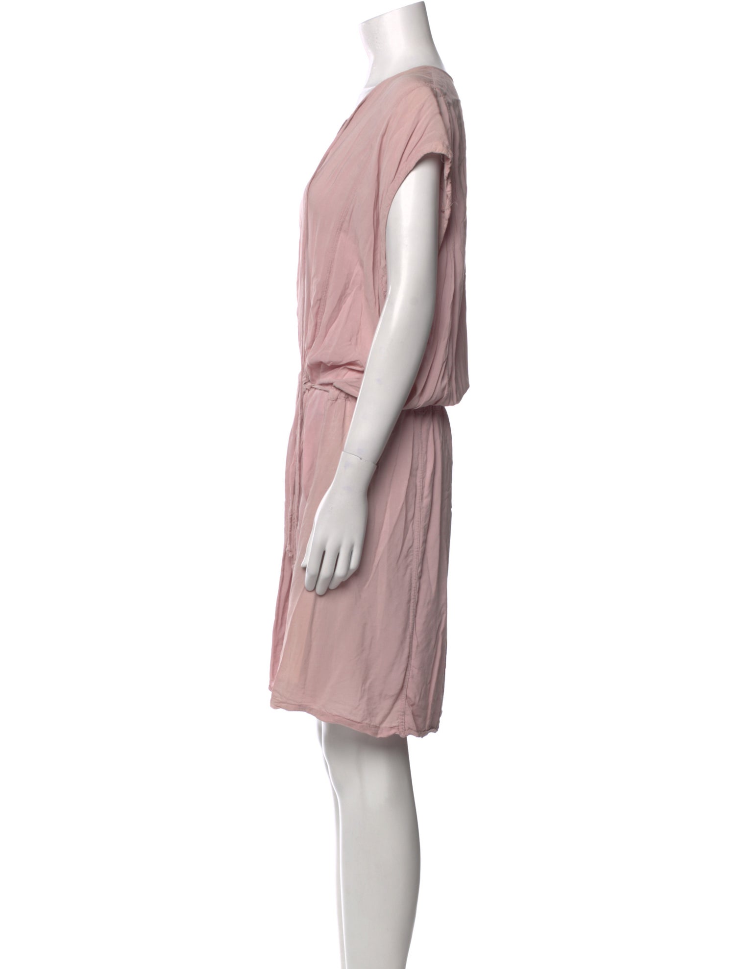 Raquel Allegra V-Neck Knee-Length Dress
