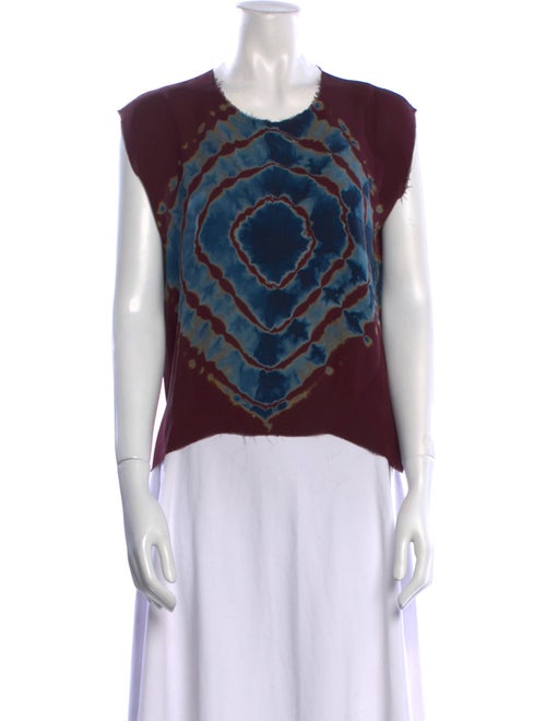 Raquel Allegra Silk Printed T-Shirt