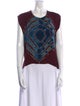Raquel Allegra Silk Printed T-Shirt