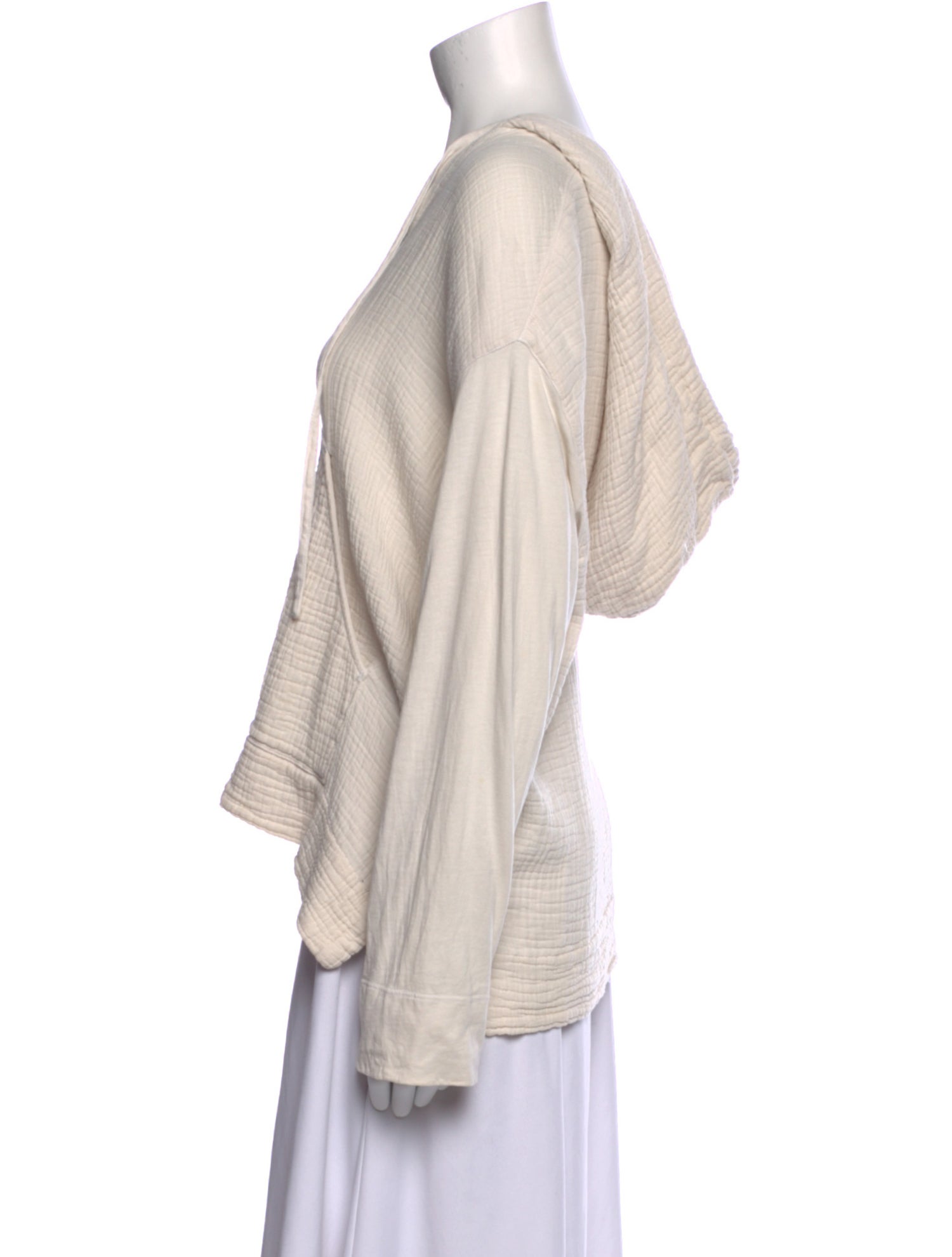 Raquel Allegra V-Neck Long Sleeve Sweatshirt