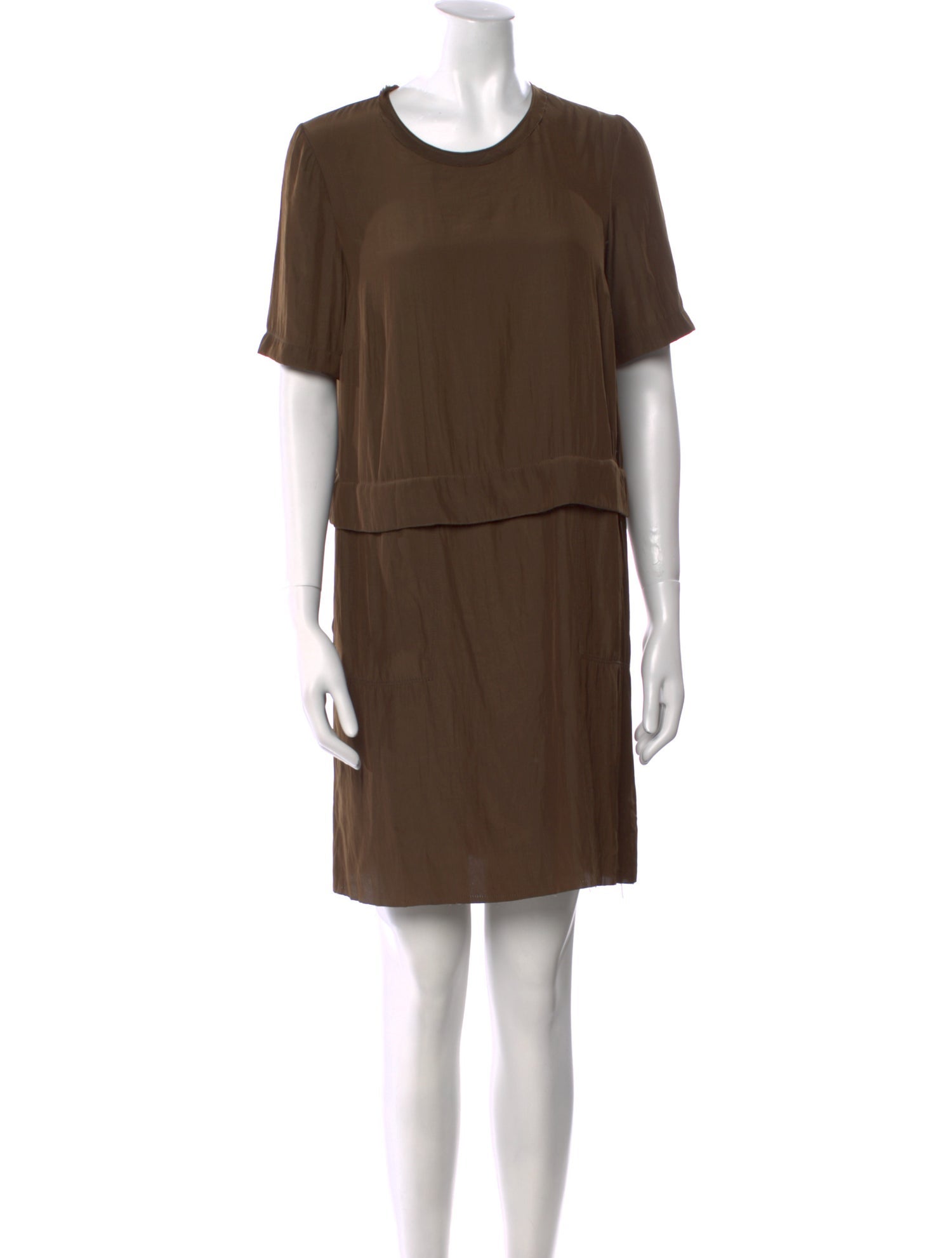 Raquel Allegra Crew Neck Mini Dress