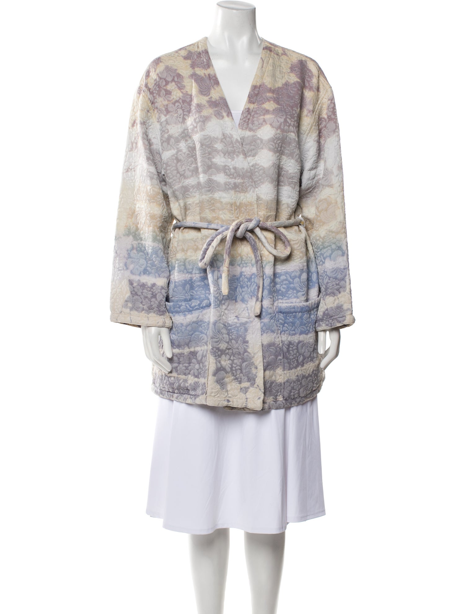 Raquel Allegra Wool Plaid Print Faux Fur Coat