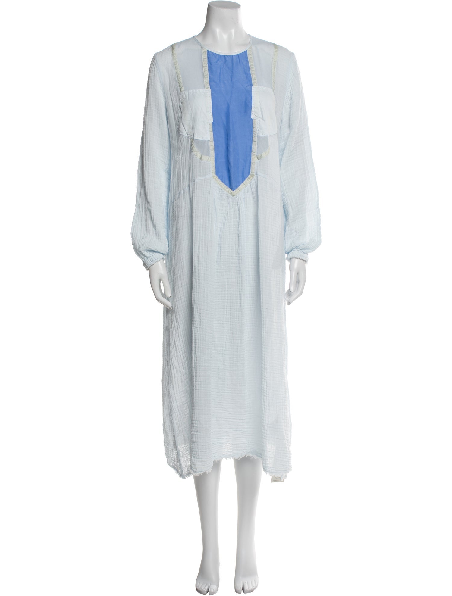 Raquel Allegra Crew Neck Midi Length Dress