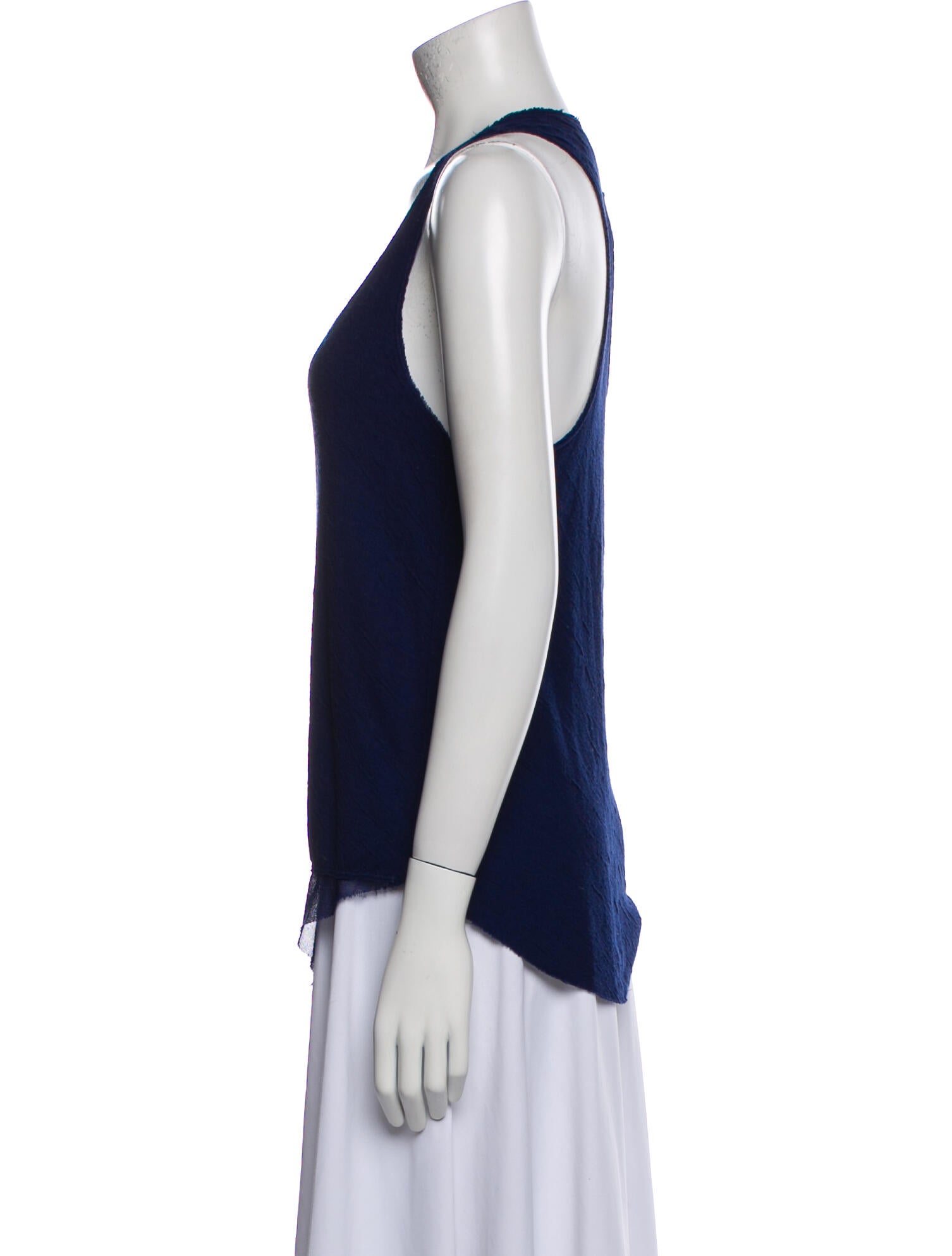 Raquel Allegra Scoop Neck Sleeveless Top