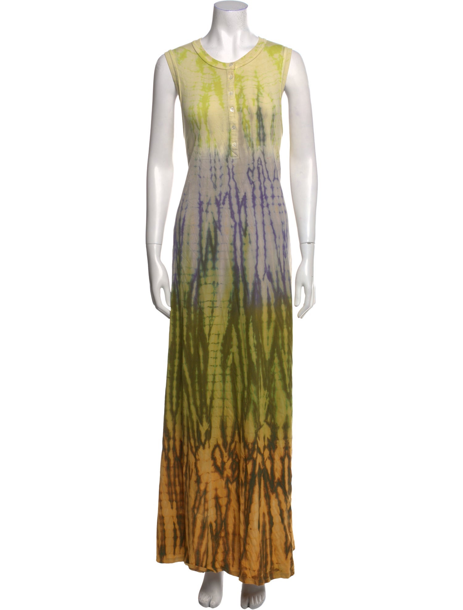 Raquel Allegra Tie-Dye Print Long Dress