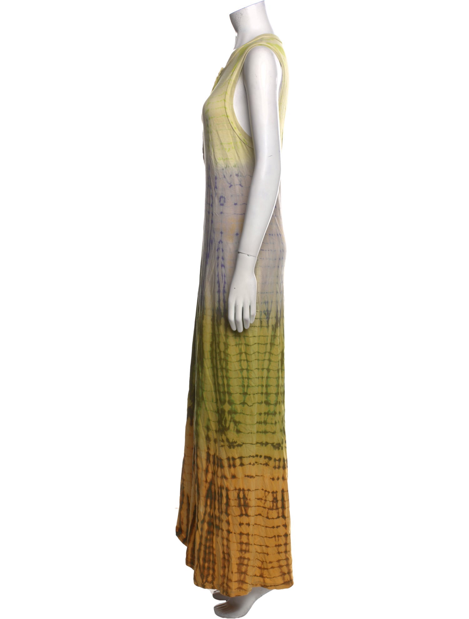 Raquel Allegra Tie-Dye Print Long Dress