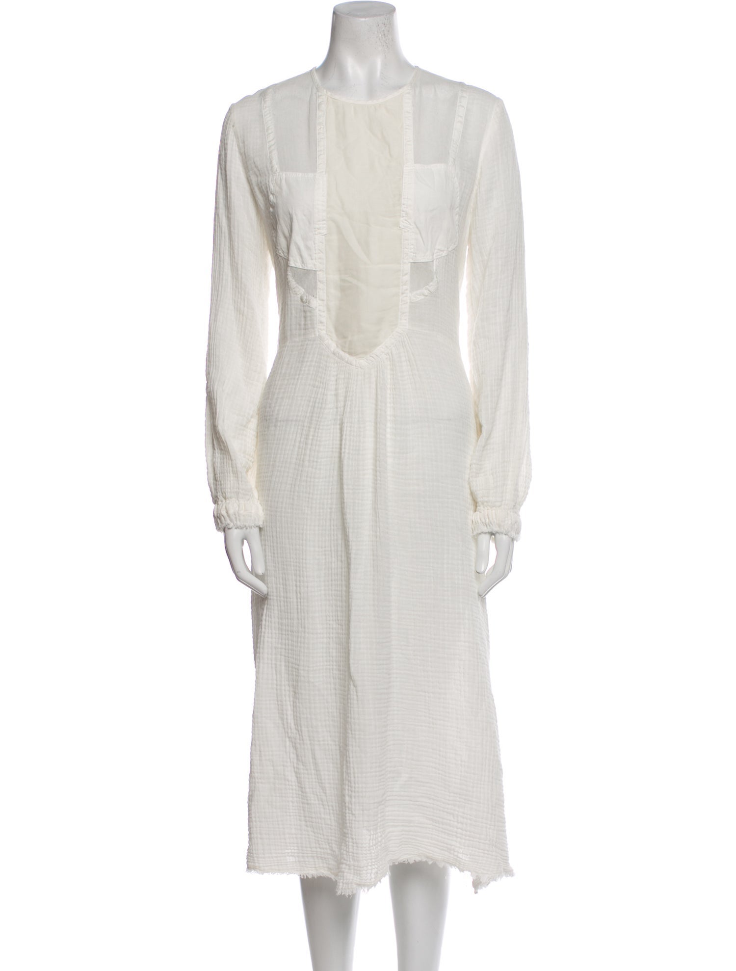 Raquel Allegra Crew Neck Midi Length Dress w/ Tags