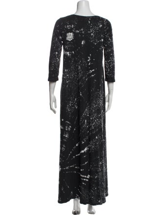 Raquel Allegra Printed Long Dress