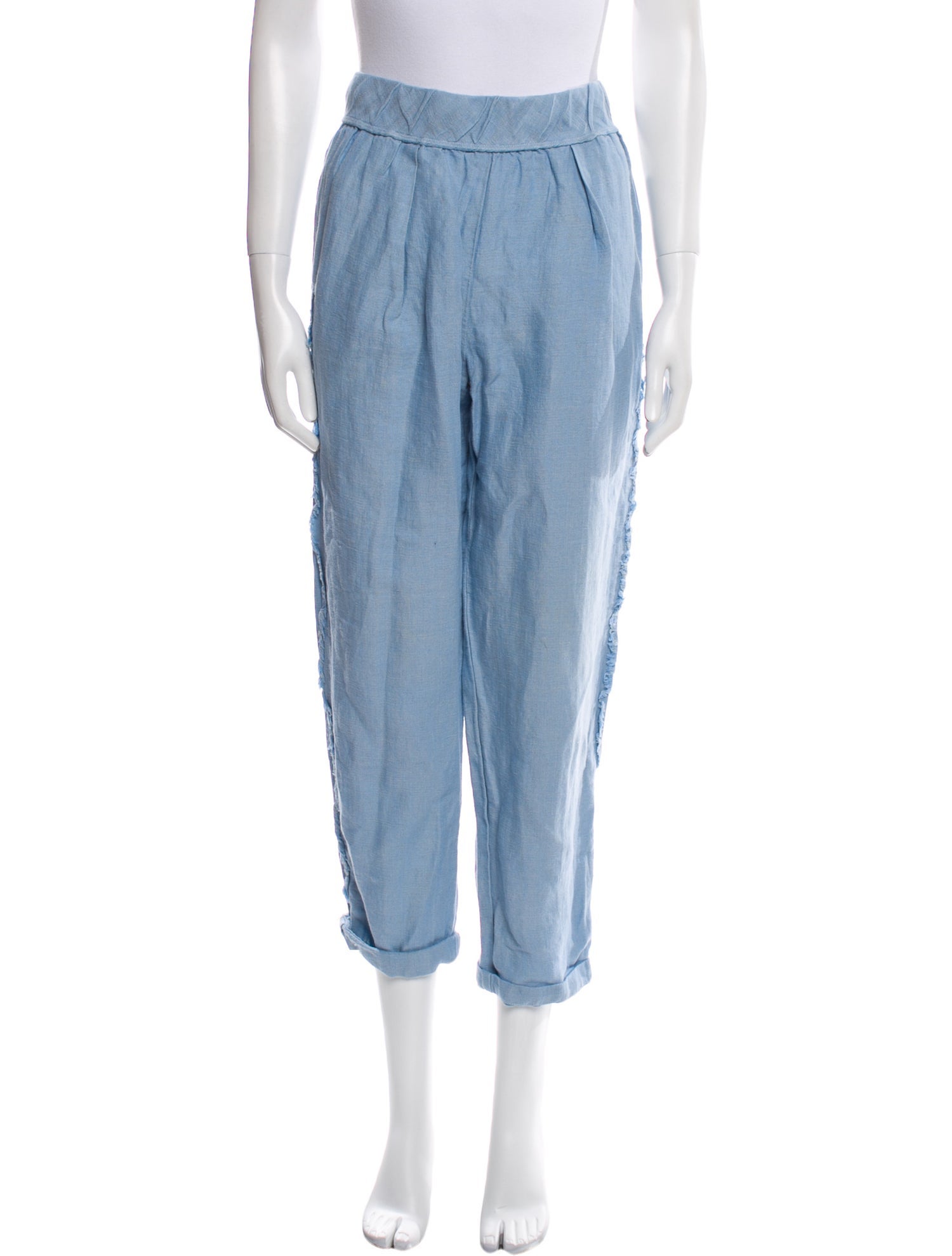 Raquel Allegra Linen Skinny Leg Pants