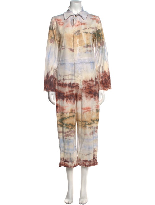 Raquel Allegra Tie-Dye Print Jumpsuit