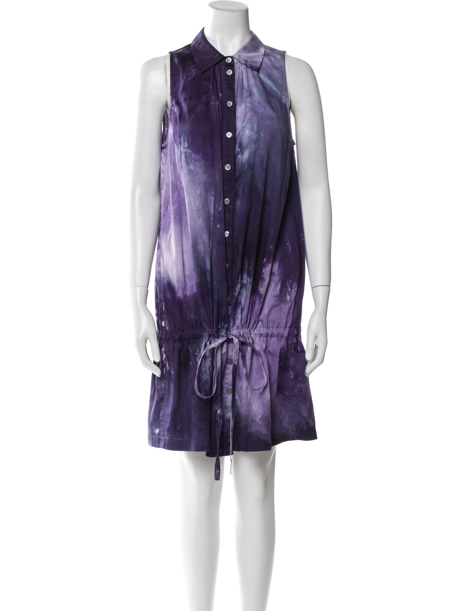 Raquel Allegra Printed Knee-Length Dress