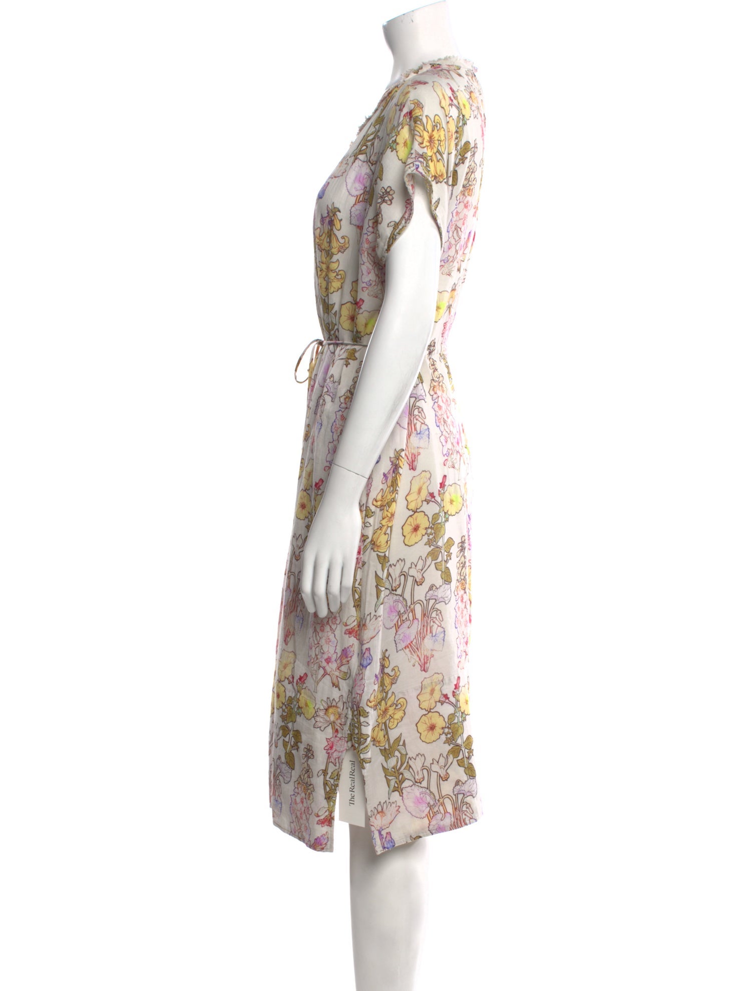 Raquel Allegra Floral Print Knee-Length Dress