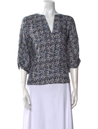 Raquel Allegra Silk Printed Blouse