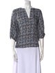 Raquel Allegra Silk Printed Blouse