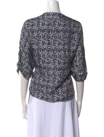 Raquel Allegra Silk Printed Blouse