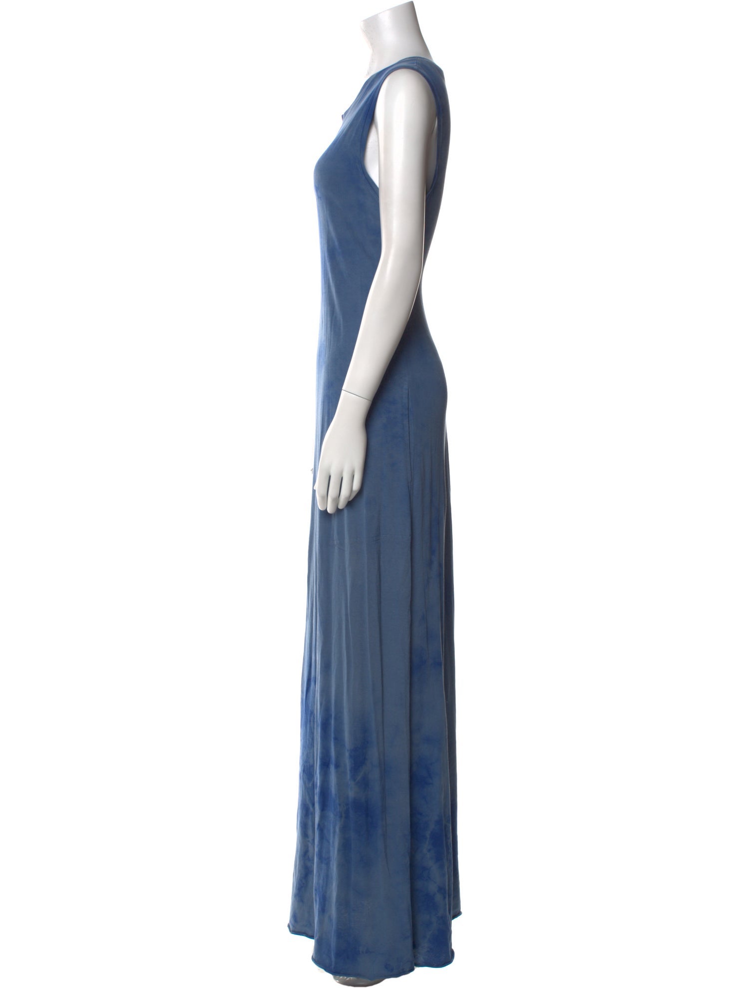 Raquel Allegra Scoop Neck Long Dress