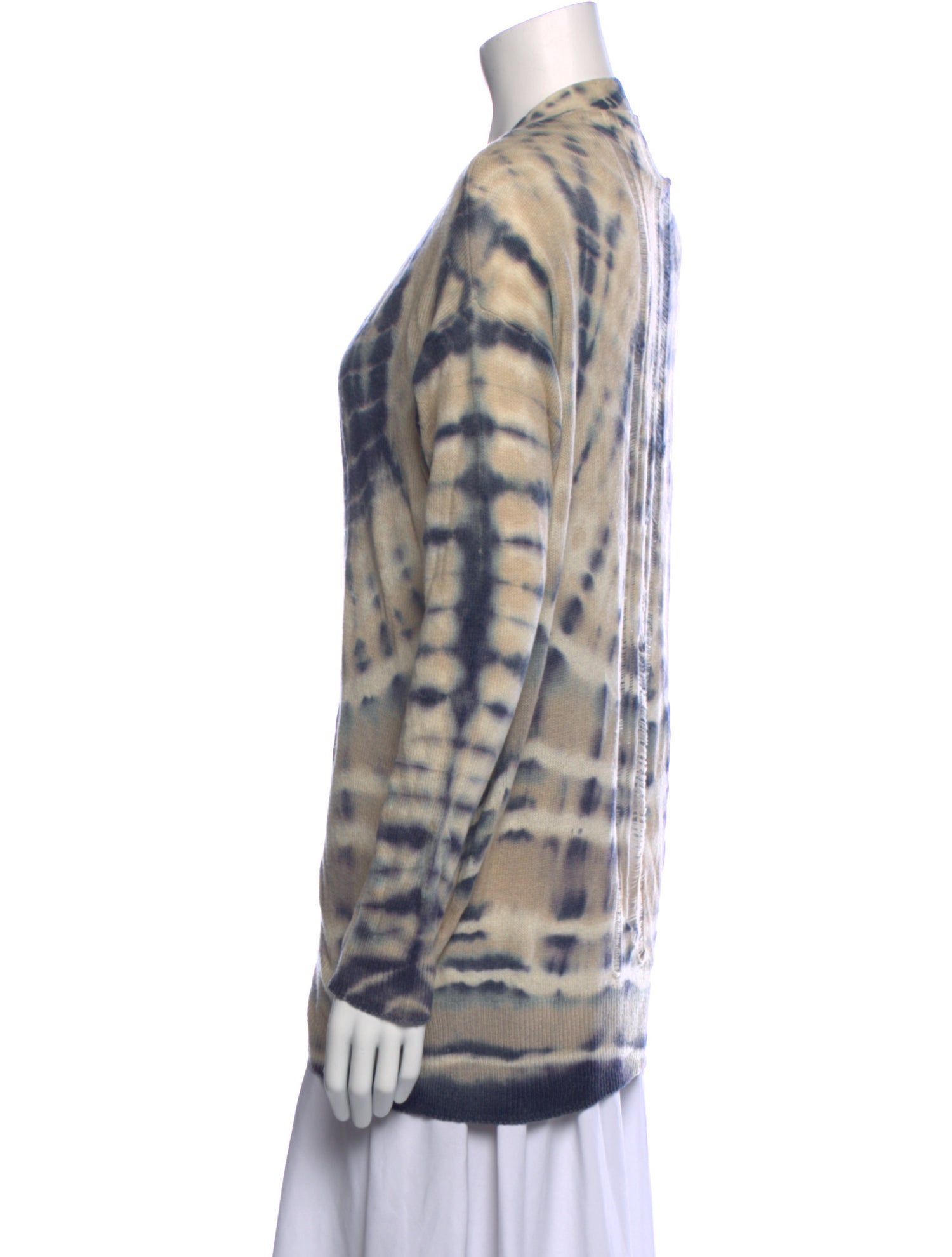 Raquel Allegra Merino Wool Tie-Dye Print Sweater